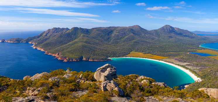 Tasmania, Wineglass Bay, Australia, Beach, Freycinet National Park